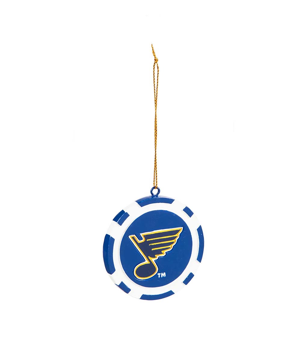 St Louis Blues Game Chip Ornament