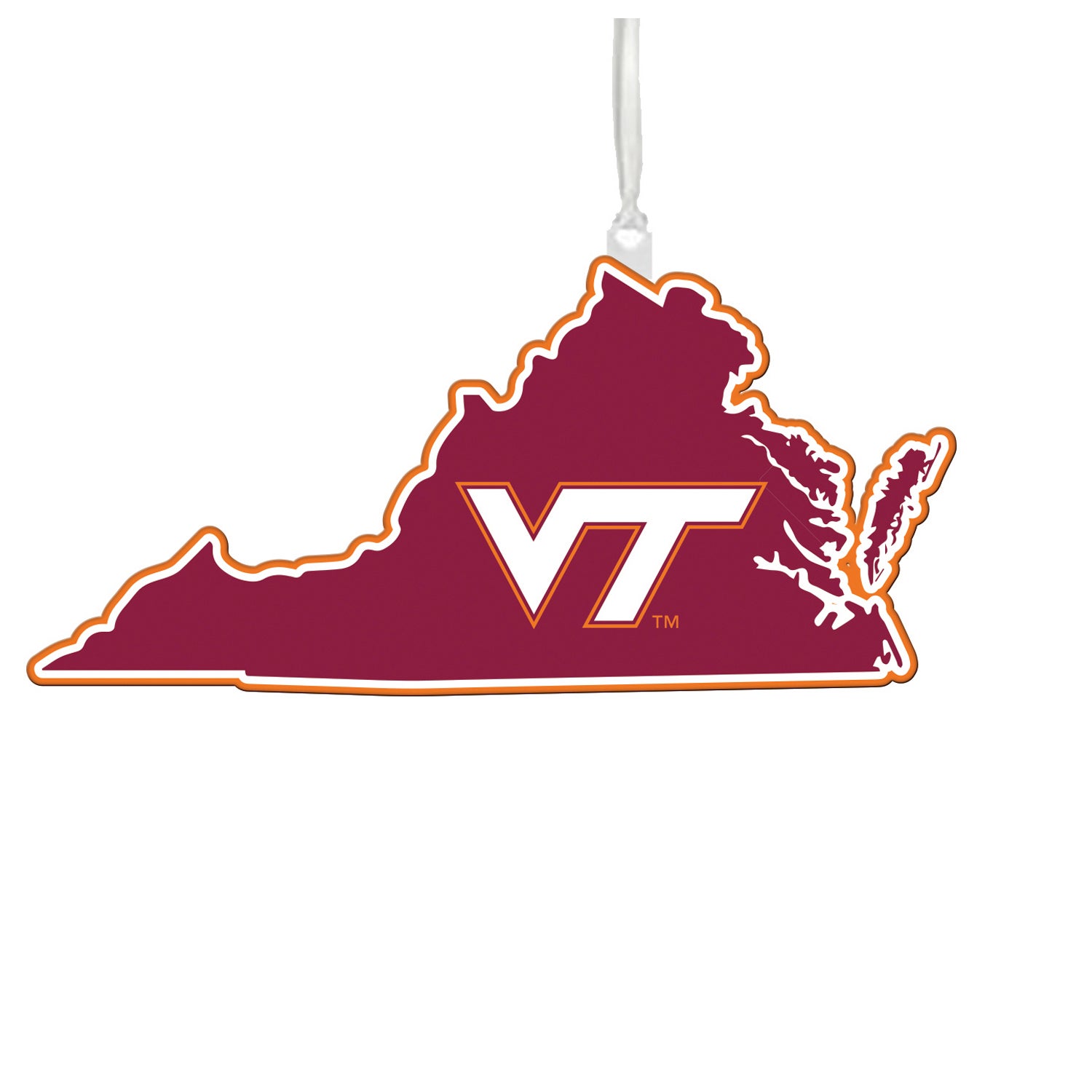 Virginia Tech State Ornament