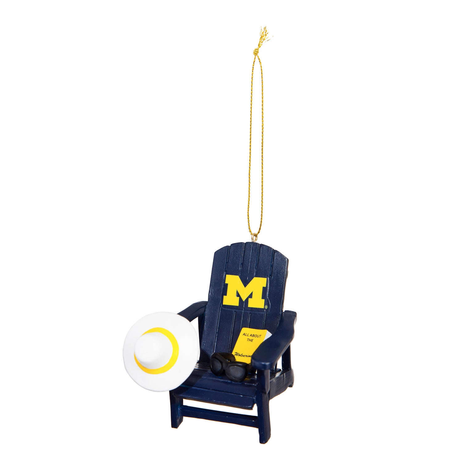University of Michigan Adirondack Chair Ornament