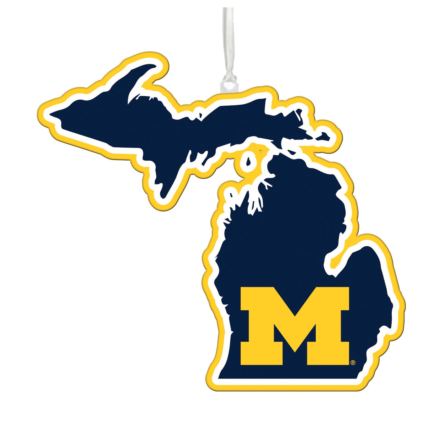 University of Michigan State Ornament