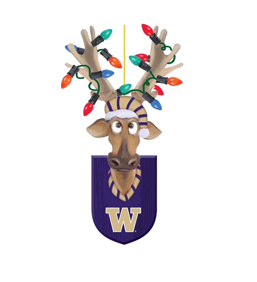 University of Washington Resin Reindeer Ornament