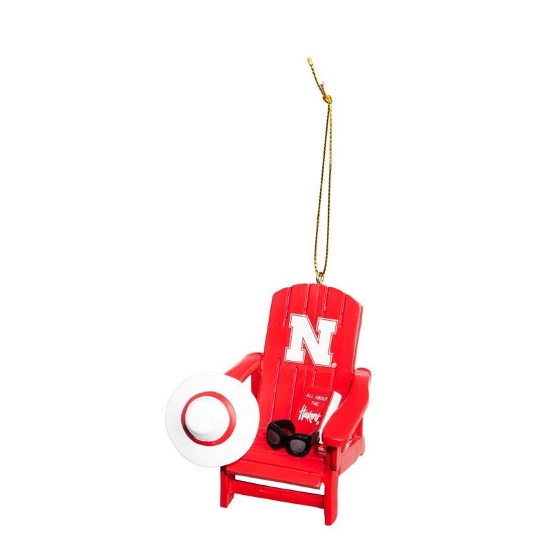 University of Nebraska Adirondack Chair Ornament