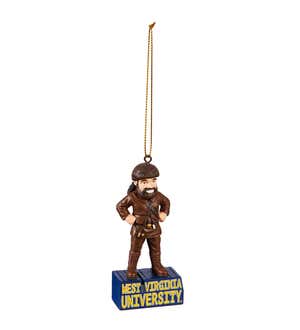 West Virginia University Mascot Statue Ornament
