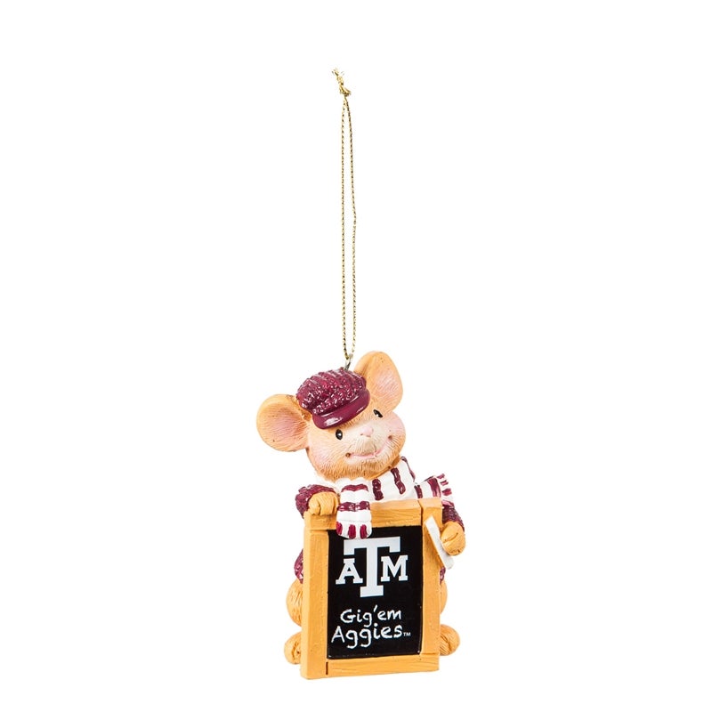 Texas A&M, Holiday Mouse Ornament