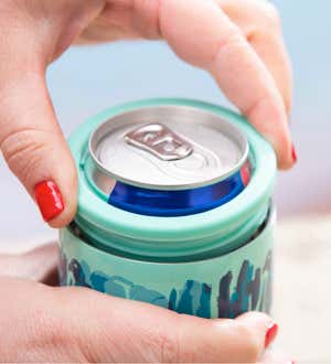 Waterside Breeze 12 oz Stainless Cooler Cup with Lid