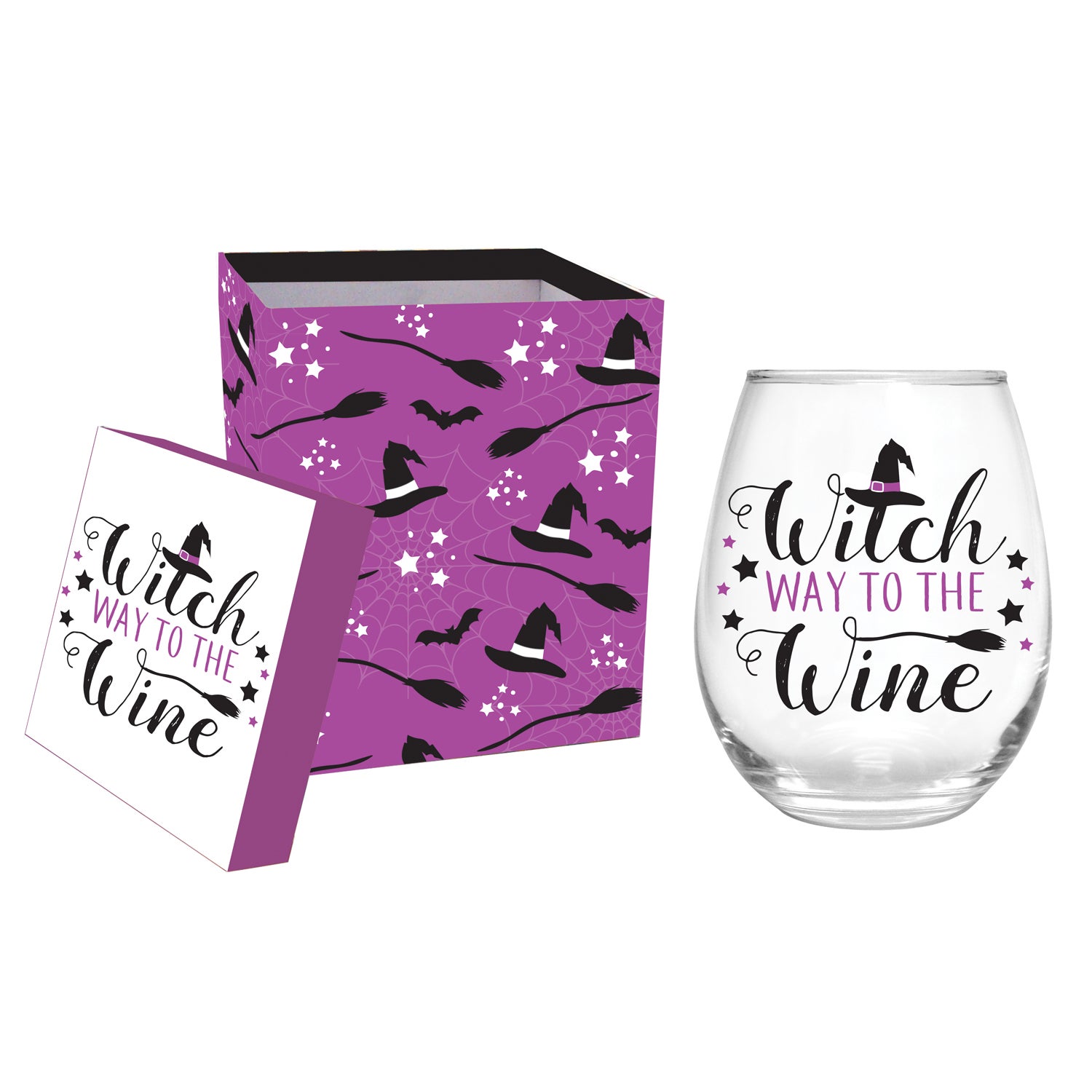 Funny Gift Halloween Stemless Wine Glass - Pourtions