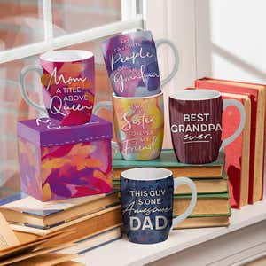 Best Grandpa Ever 14 oz. Ceramic Cup with Box