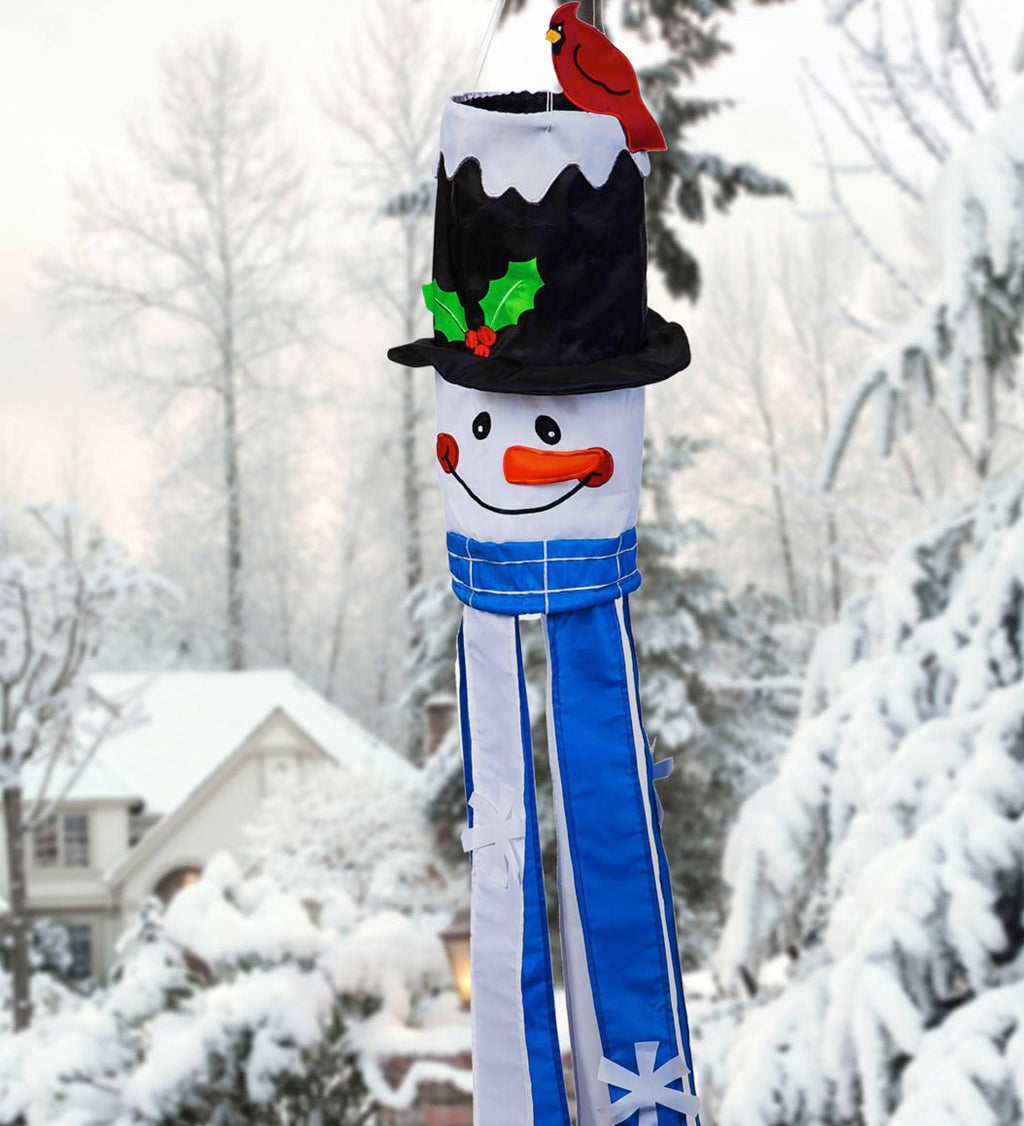 Sculpted Snowman Windsock