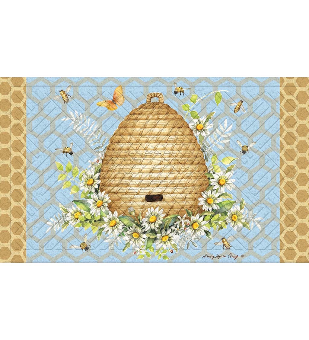 Garden Buzz Embossed Floor Mat, 30" x 18"