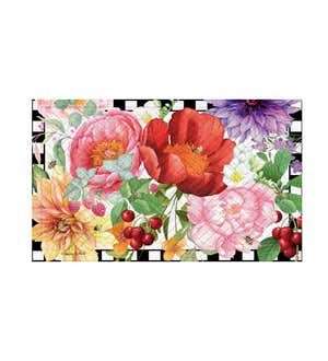 Enchanted Garden Embossed Floor Mat , 30" x 18"