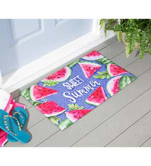 Sweet Summer Watermelon Embossed Floor Mat