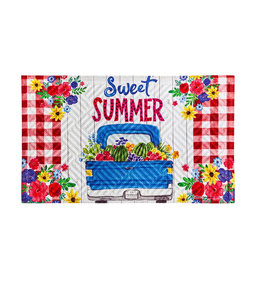 Sweet Summer Truck Embossed Floor Mat