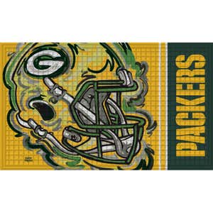 Green Bay Packers Embossed Floor Mat, 30" x 18"