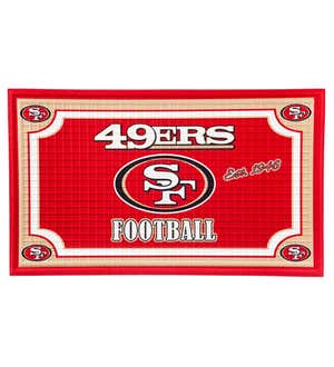 San Francisco 49ers Embossed Floor Mat, 30" x 18"