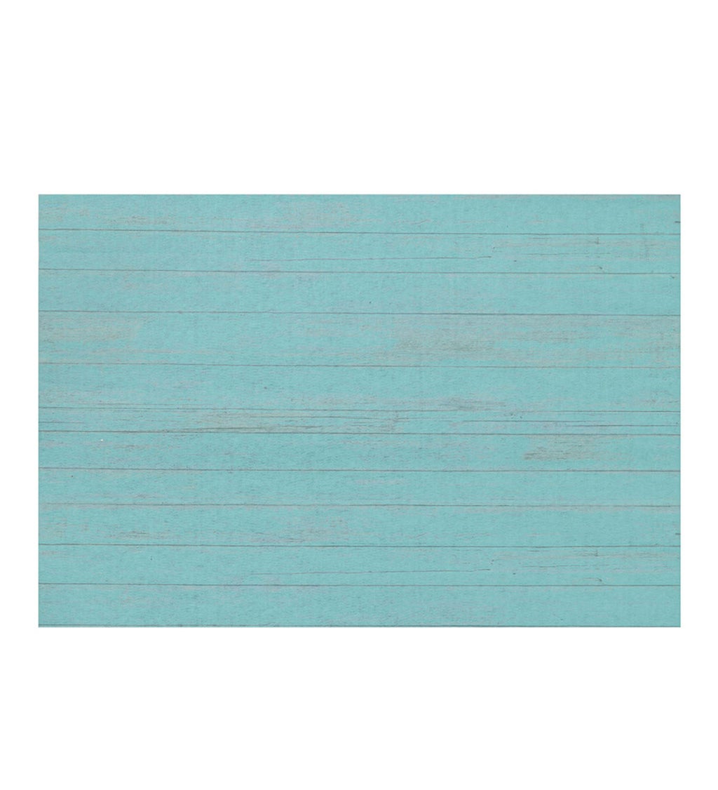 Blue Wood Plank Decorative Layering Mat, 42" x 26.5"