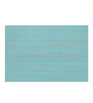 Blue Wood Plank Decorative Layering Mat, 42" x 26.5"