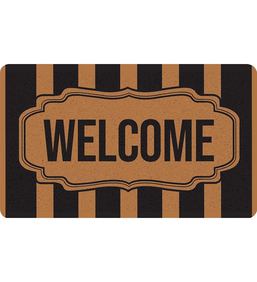 Classic Framed Welcome Antimicrobial PVC Loop Mat