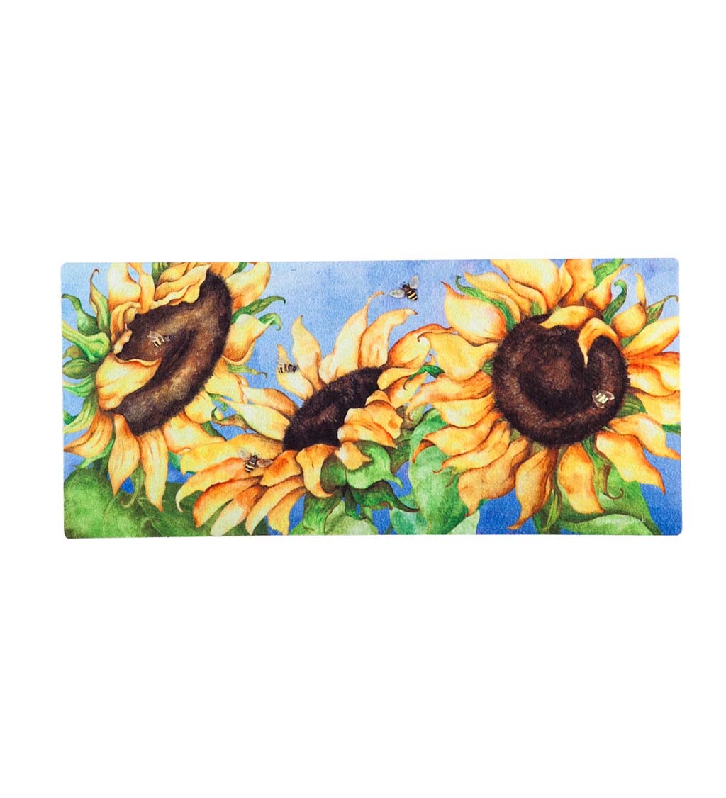 Hello Honey Sunflowers Sassafras Switch Mat, 22" x 10"