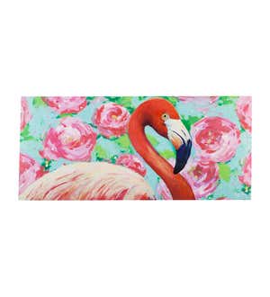 Floral Flamingo Sassafras Switch Mat, 22" x 10"