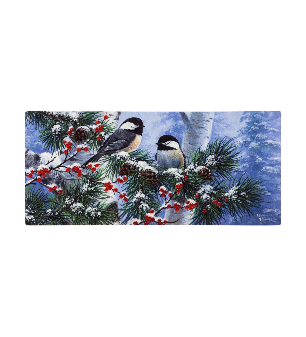 Winter Chickadee Friends Sassafras Switch Mat