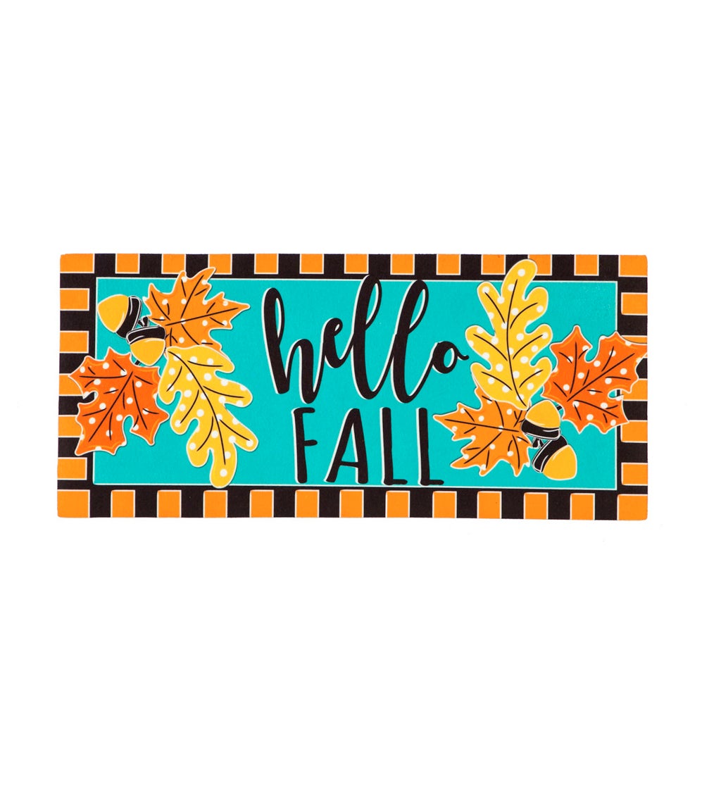 Hello Fall Leaves Sassafras Switch Mat