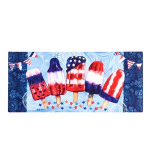 Patriotic Popsicles Sassafras Switch Mat, 22" x 10"