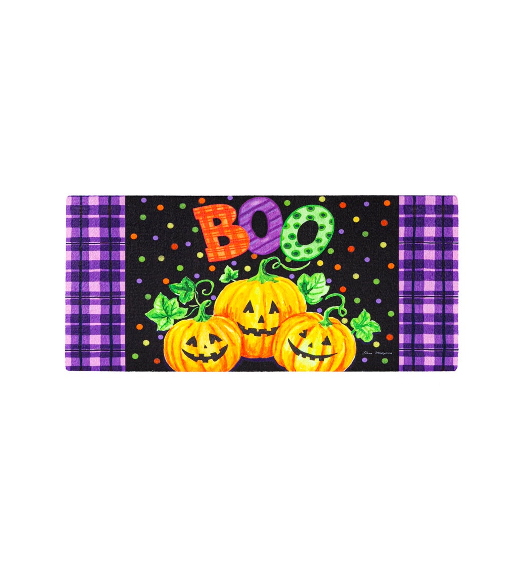 Boo Jack-o-Lanterns Sassafras Switch Mat