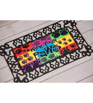 Wipe Your Paws Colorful Sassafras Switch Mat, 22" x 10"