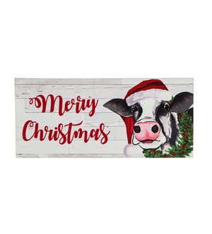 Christmas Cow Sassafras Switch Mat
