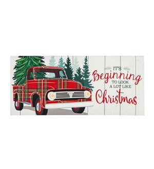 Plaid Christmas Truck Sassafras Switch Mat
