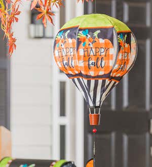Happy Fall Pumpkin Burlap Balloon Spinner