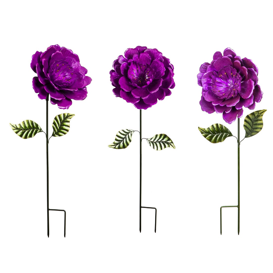 Floral Bouquet Garden Stakes, Set of 3