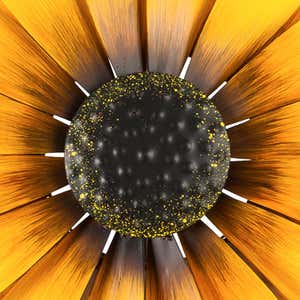 75"H Sunflower Statement Wind Spinner