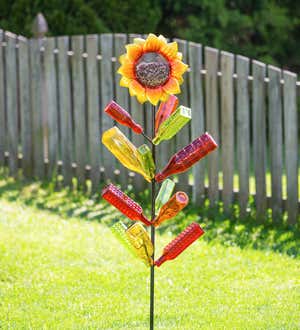 62"H Sunflower Bottle Tree