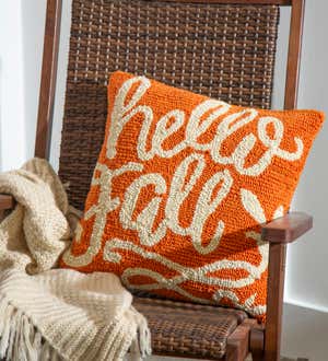 Hooked Pillow, Hello Fall