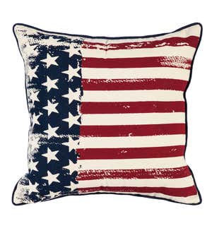 18" Americana Flag Pillow