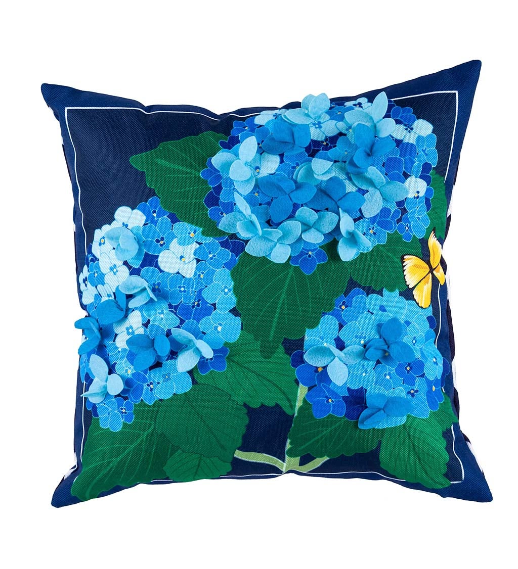 Hydrangea Blossoms Interchangeable Pillow Cover