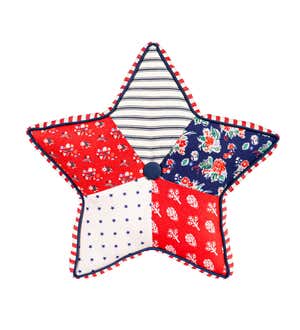 Star Shaped Patriotic Pillow
