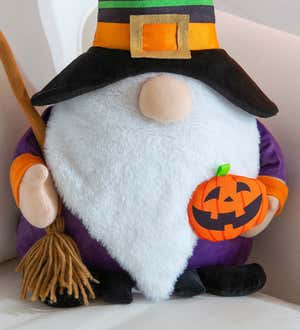 10" x 17" Halloween Gnome Shaped Pillow
