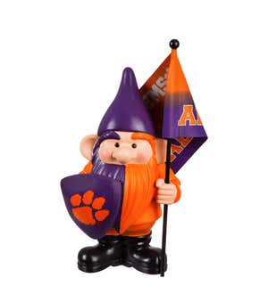 Clemson University Flag Holder Gnome