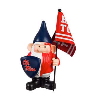 University of Mississippi Flag Holder Gnome