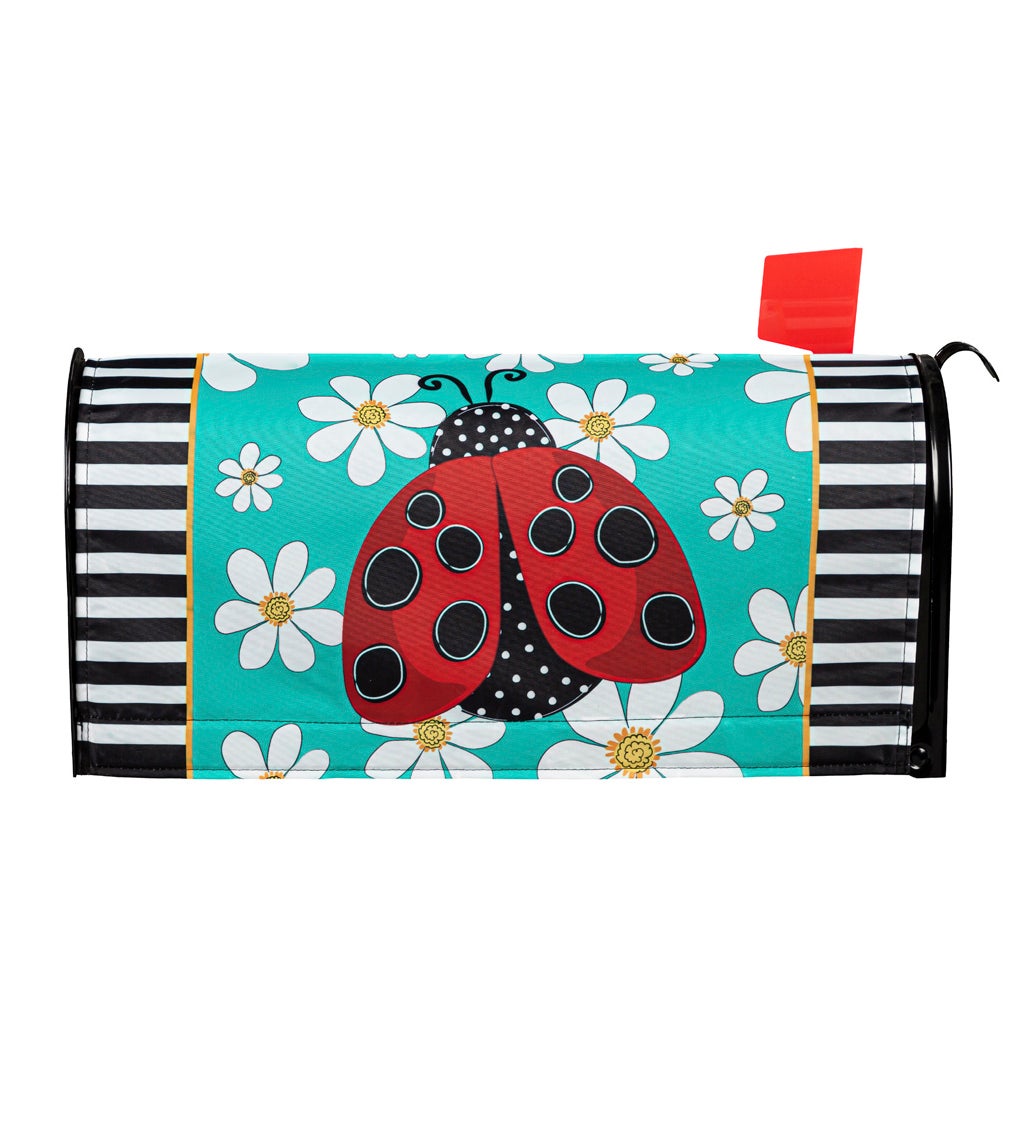 Ladybug with Daisies Mailbox Cover