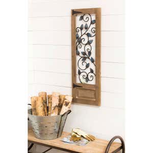 Waverly Vines Frame Metal and Wood Wall Art