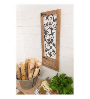 Waverly Vines Frame Metal and Wood Wall Art