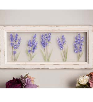 Lilacs Hand Painted Screen Wood Frame Wall Décor