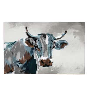 24" x 36" Cow Looking Wall Canvas