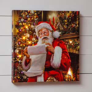 Santa LED Wall Canvas