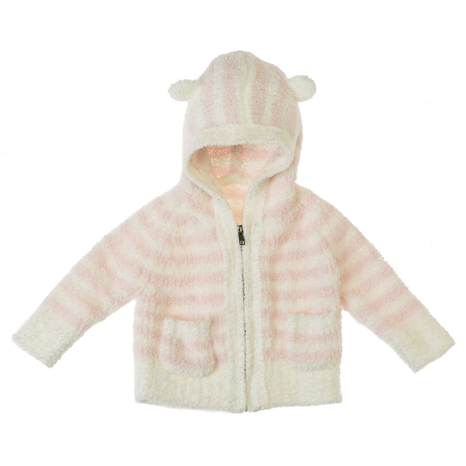 Vie Luxe Pink Striped Baby Hoodie