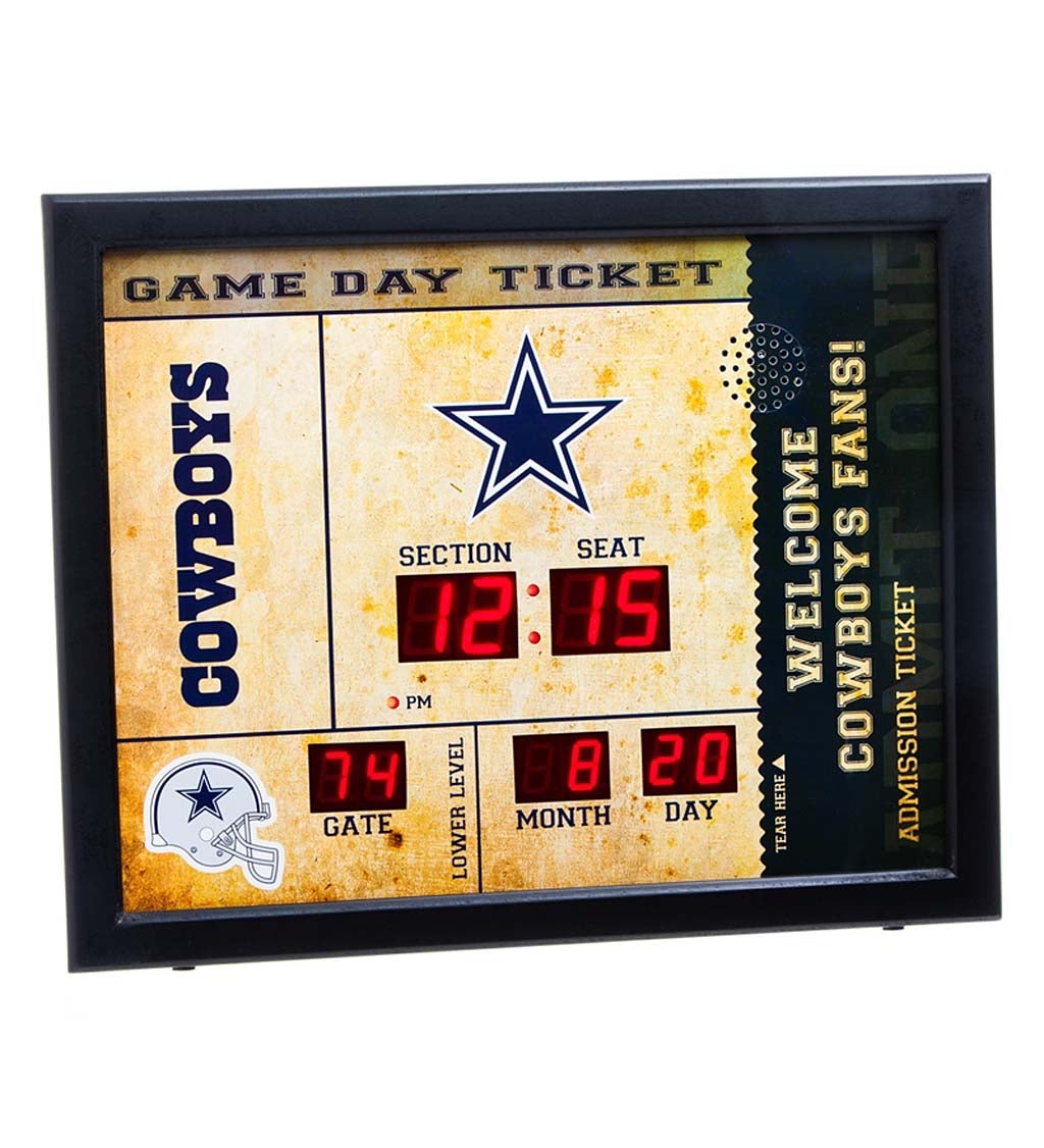 Dallas Cowboys Bluetooth Scoreboard Wall Clock