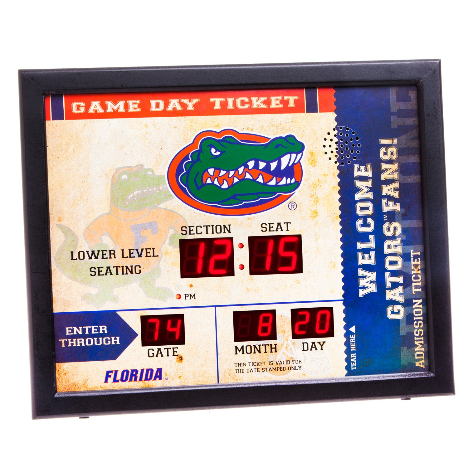 Florida Gators Bluetooth Scoreboard Wall Clock